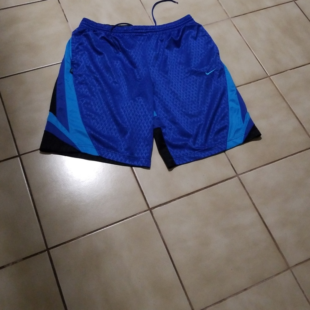 NIKE Basketball Shorts L BLUE/AQUA/BLACK